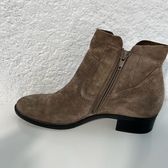 PAUL Green Suede Booties Low Heel Womens Size US 6 (UK 3.5) Designer Boots - Picture 8 of 13